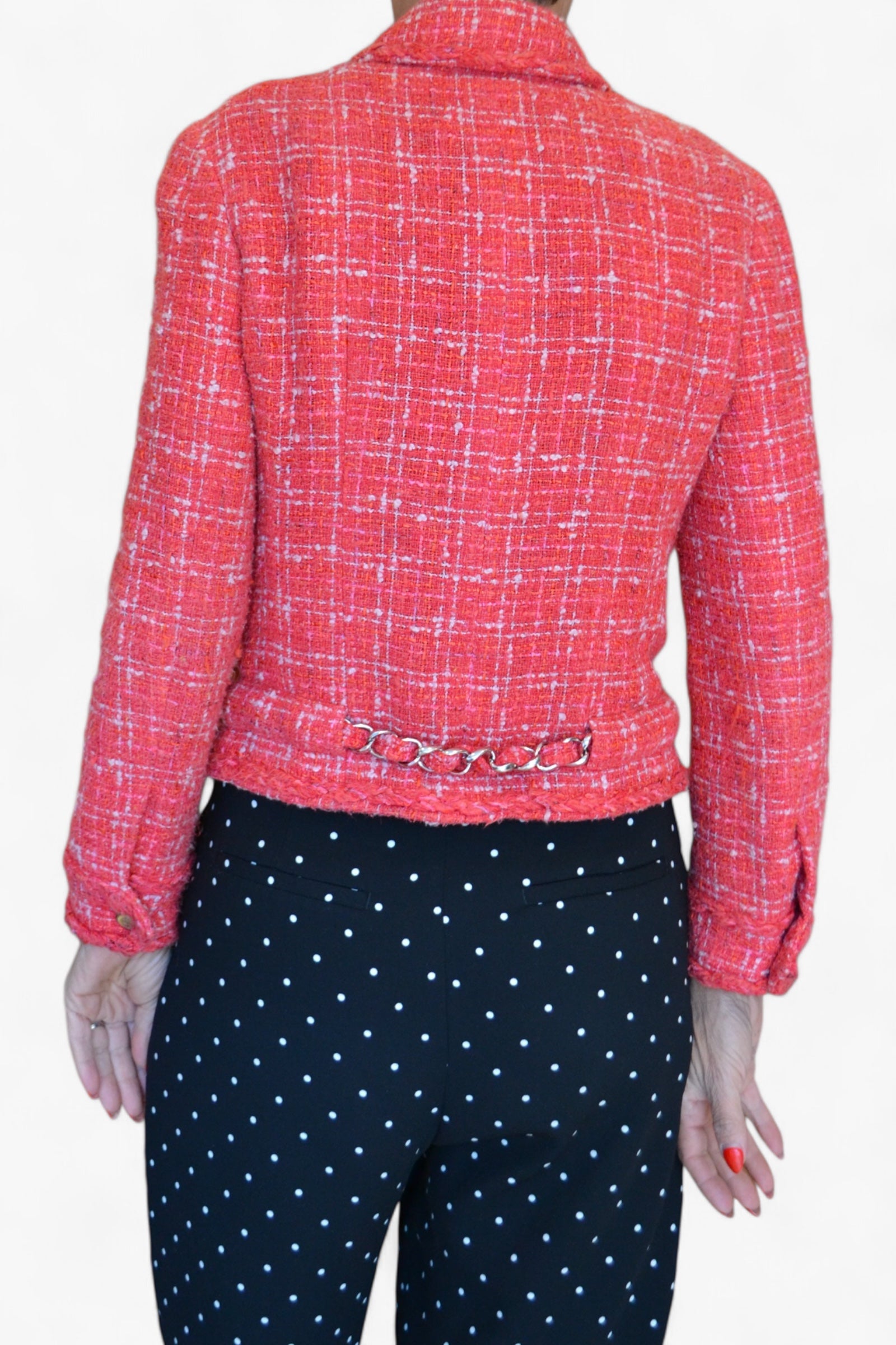 Veste Tweed Biker Jacket