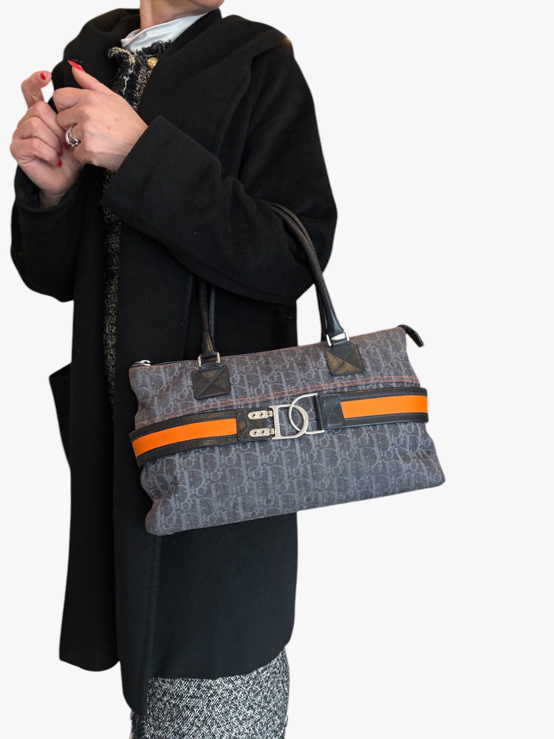 Sac Flight Tote Blue Oblique Canvas
