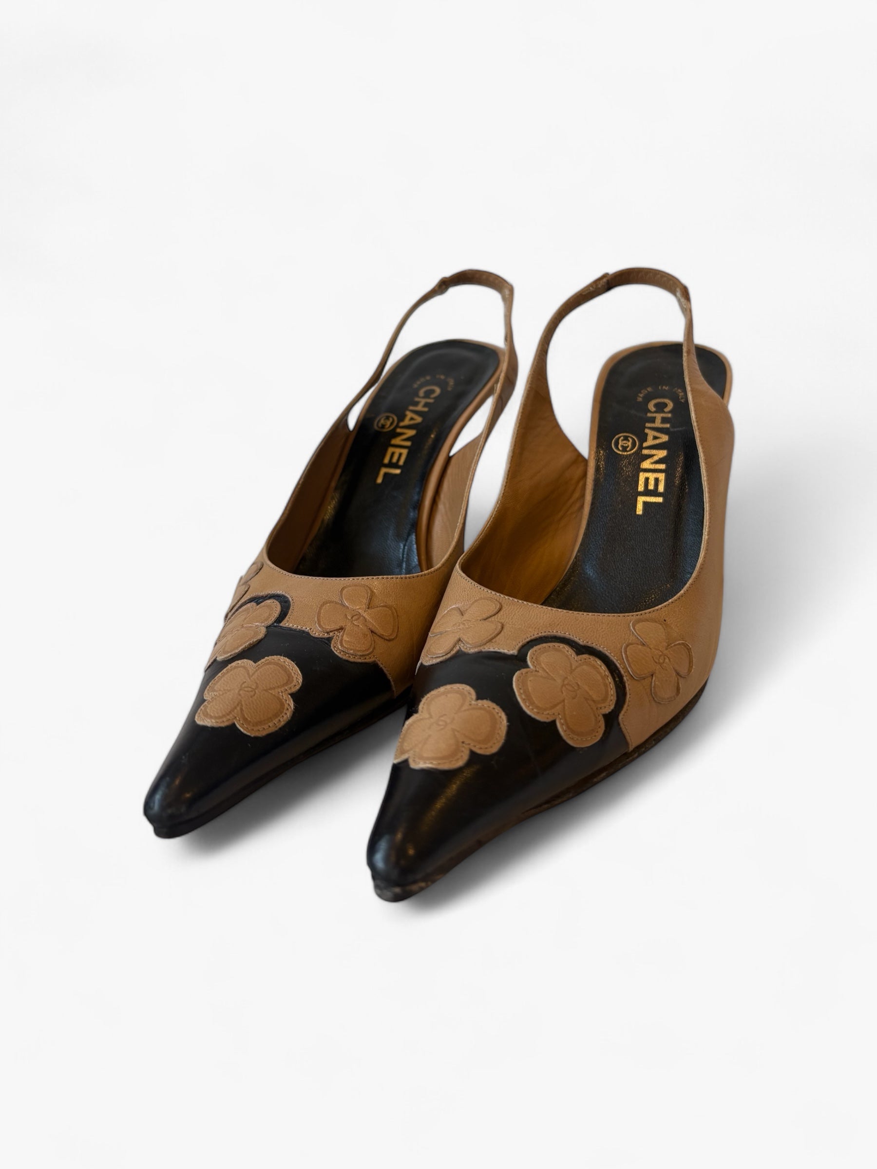 Escarpins ouverts vintage