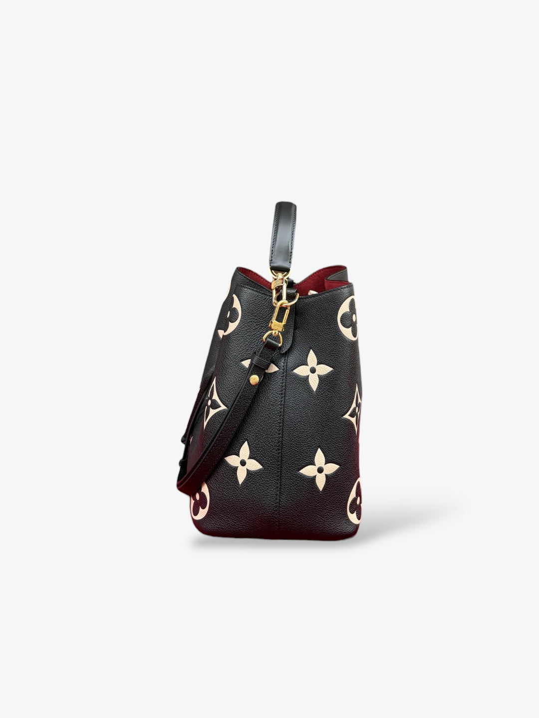 Sac NéoNoé MM en cuir Monogram Empreinte Giant Noir.