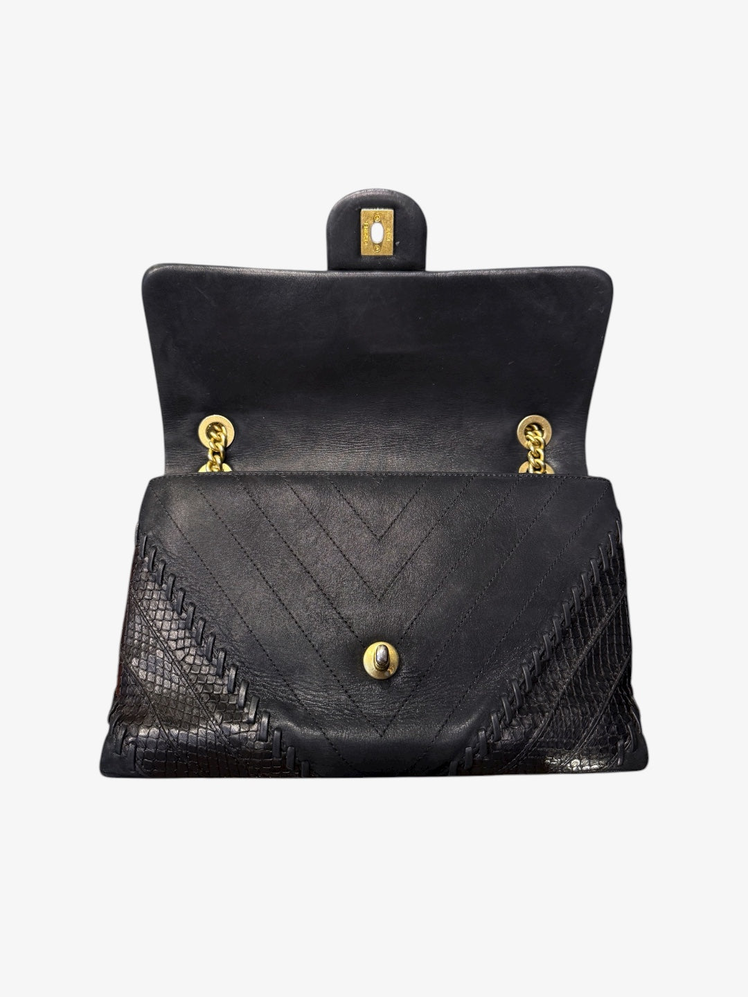 Sac Timeless Flap Chevron & Phyton Patchwork