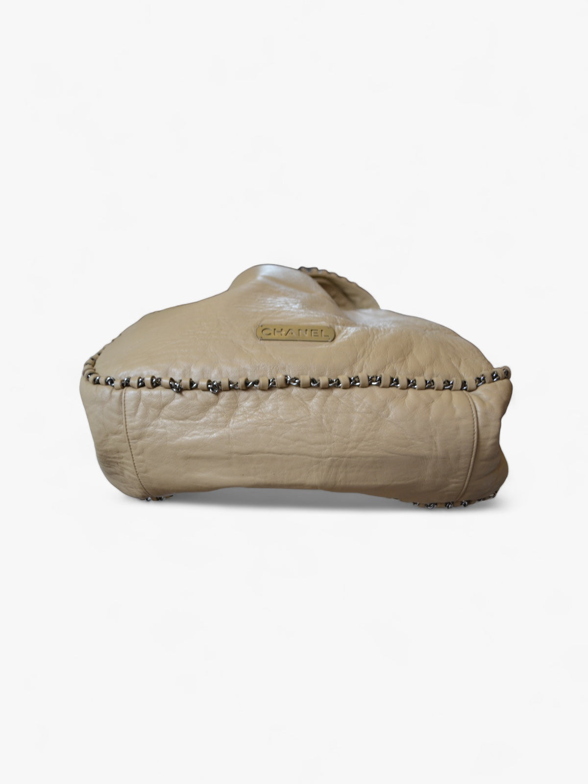 Sac Hobo Cuir Beige