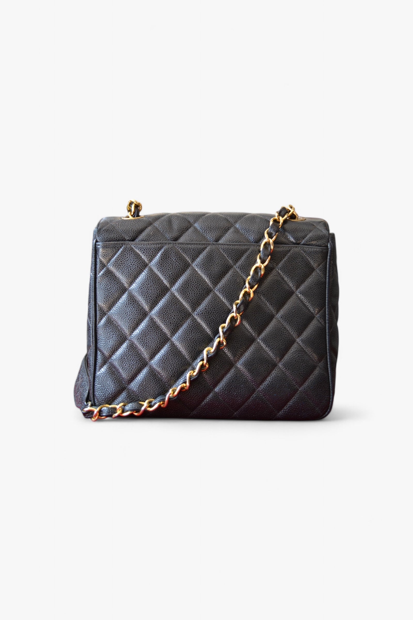 Black Caviar Flap Bag