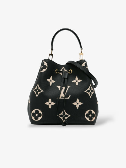 Sac NéoNoé MM en cuir Monogram Empreinte Giant Noir.