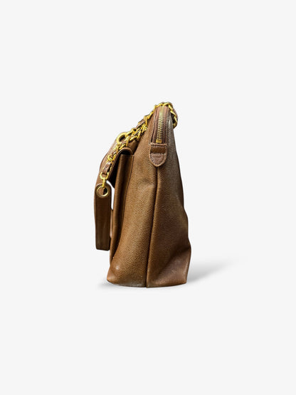 Sac vintage flap marron