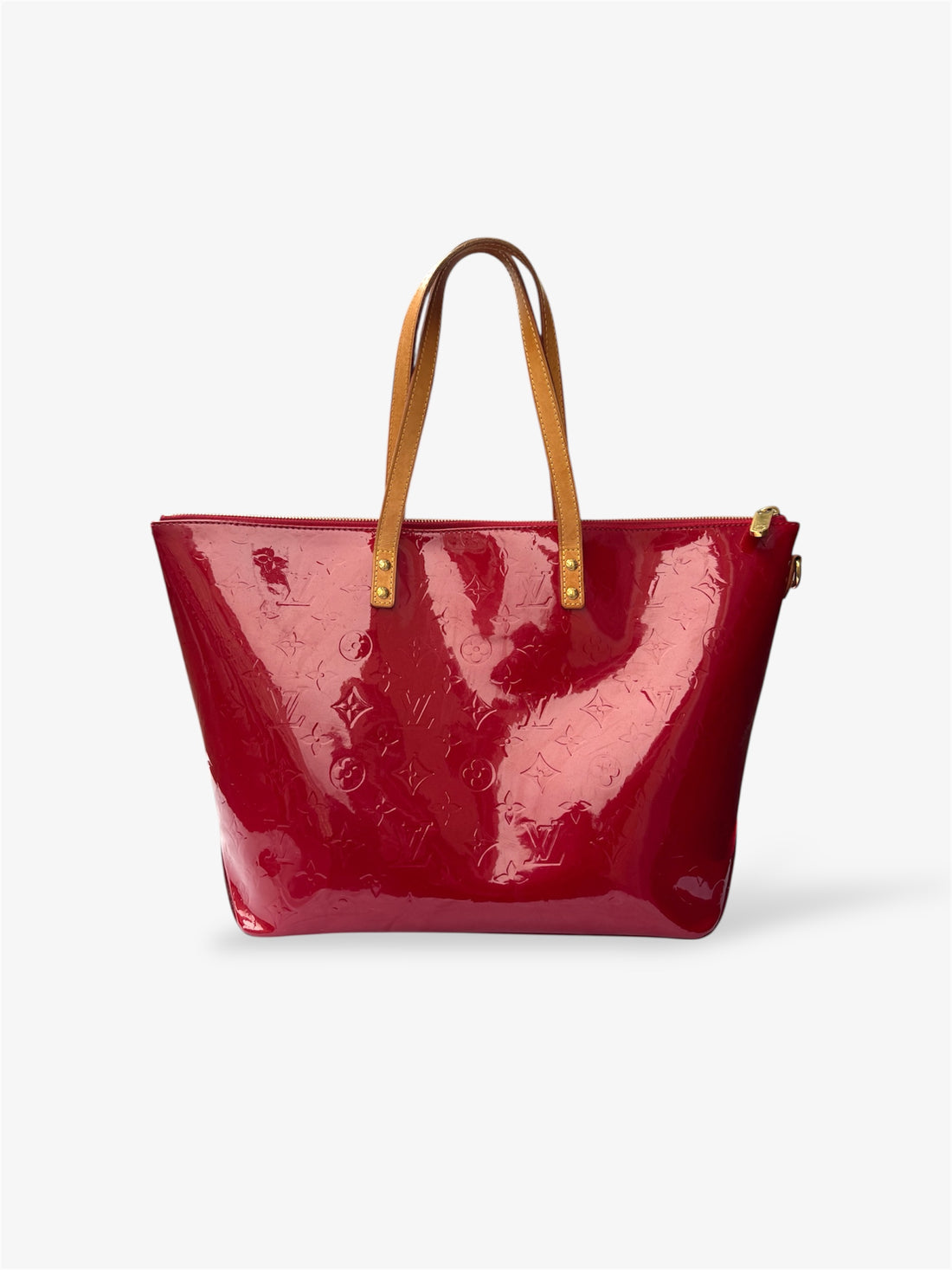 Sac Bellevue Monogram Vernis rouge