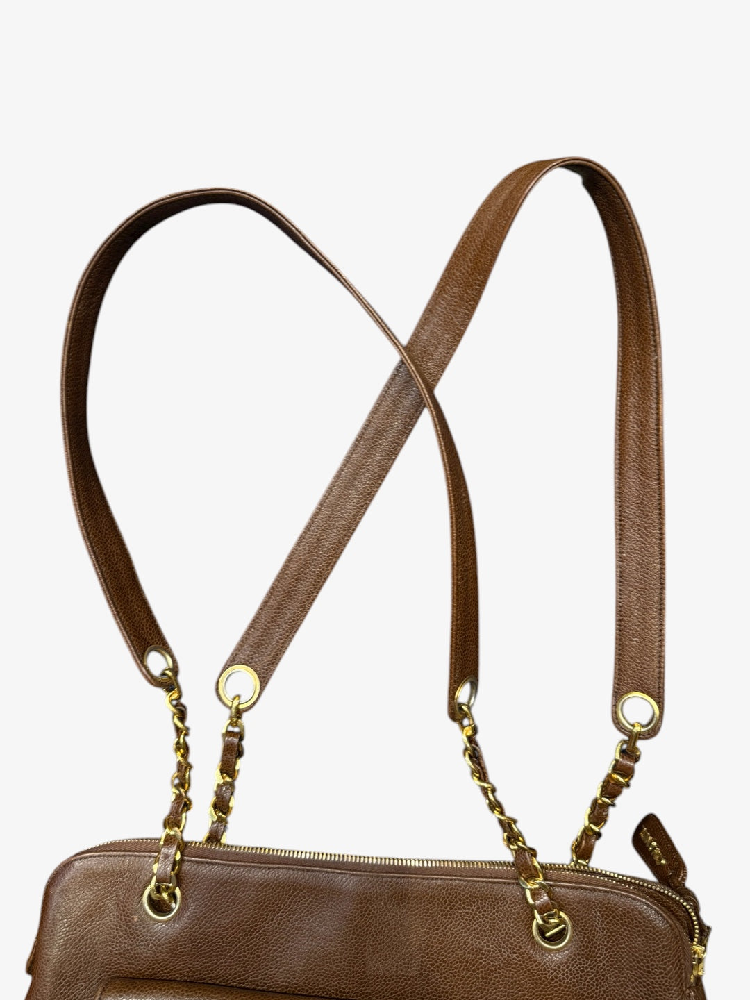 Sac vintage flap marron