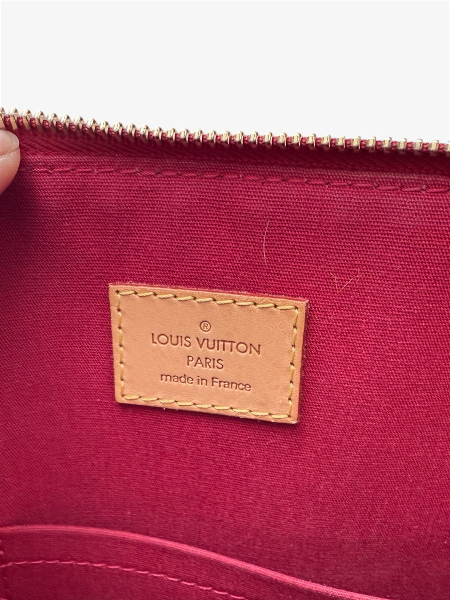 Sac Bellevue Monogram Vernis rouge