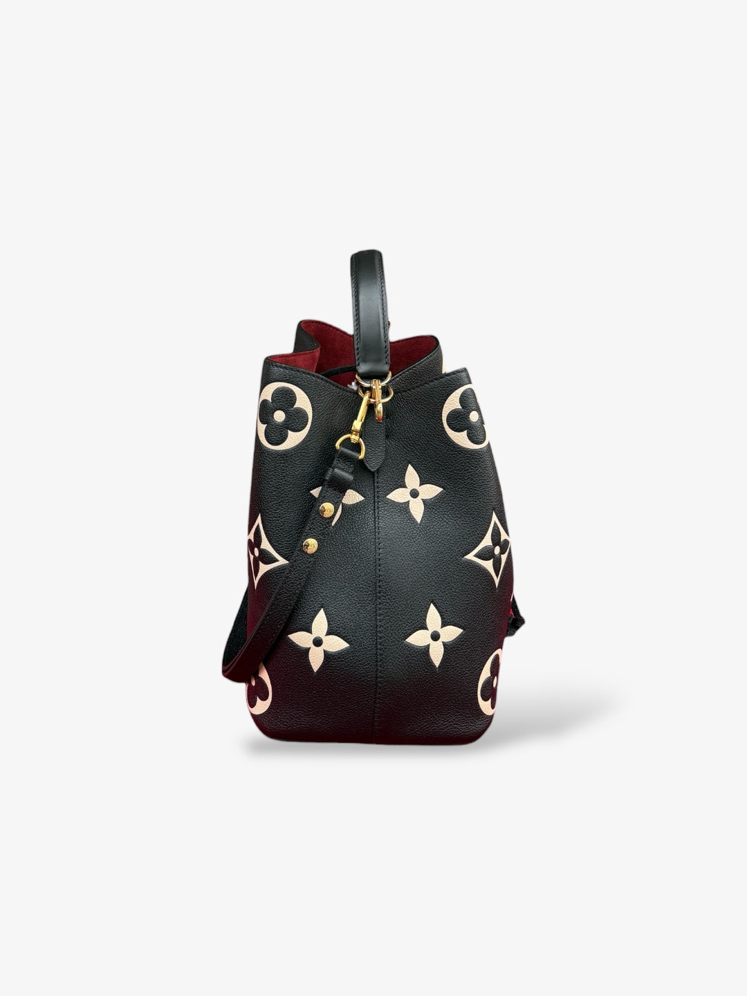 Sac NéoNoé MM en cuir Monogram Empreinte Giant Noir.