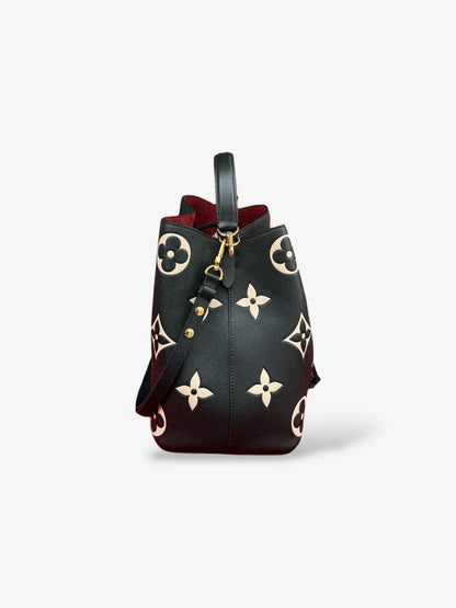 Sac NéoNoé MM en cuir Monogram Empreinte Giant Noir.
