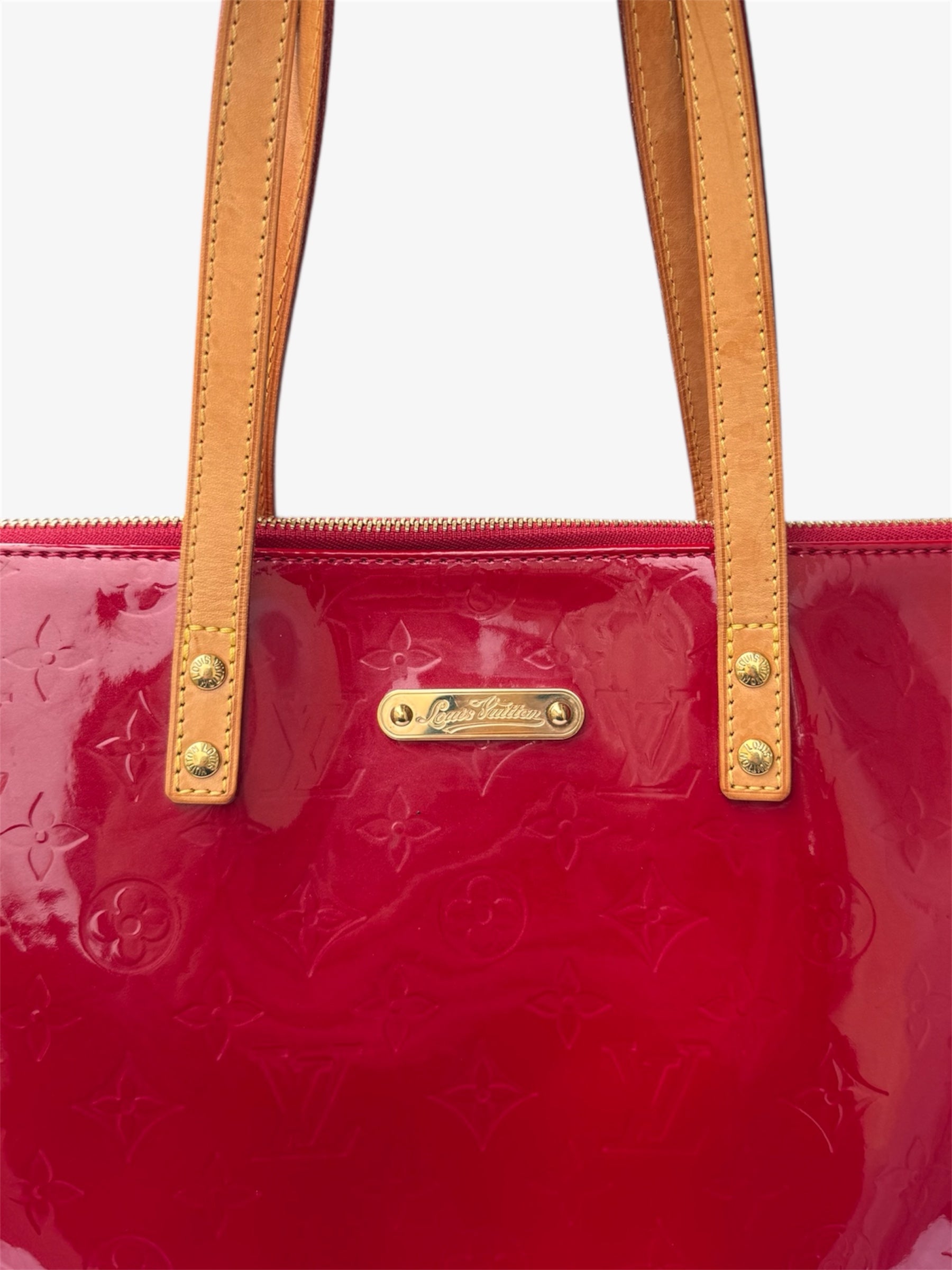 Sac Bellevue Monogram Vernis rouge