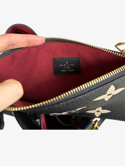 Sac NéoNoé MM en cuir Monogram Empreinte Giant Noir.