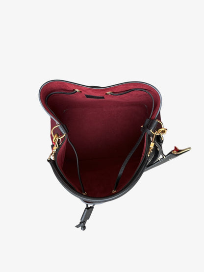 Sac NéoNoé MM en cuir Monogram Empreinte Giant Noir.
