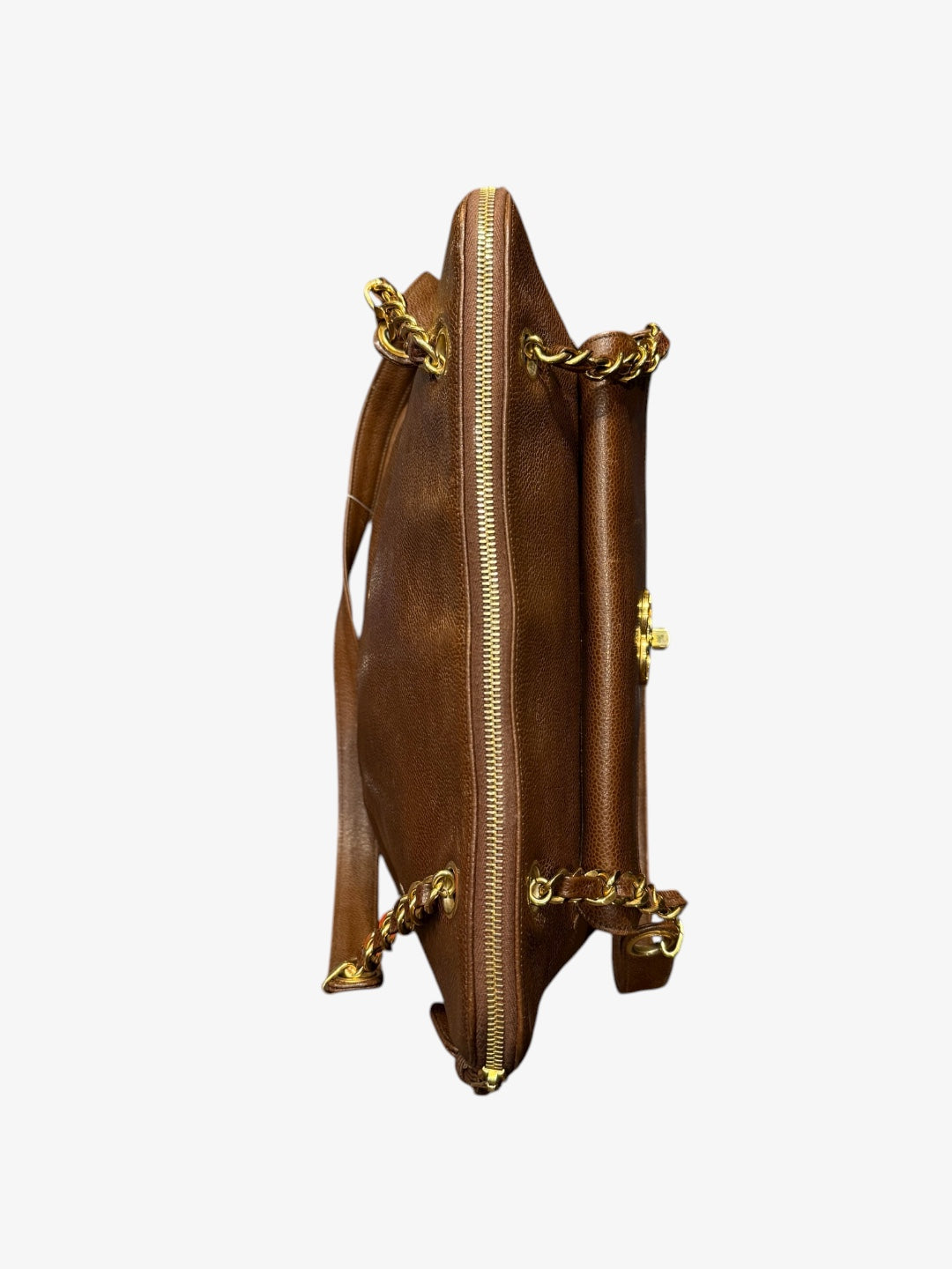 Sac vintage flap marron