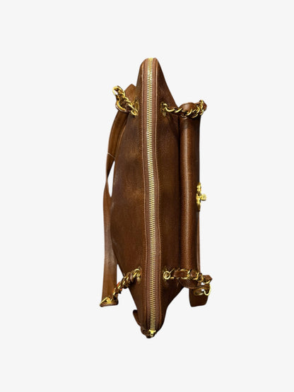 Sac vintage flap marron