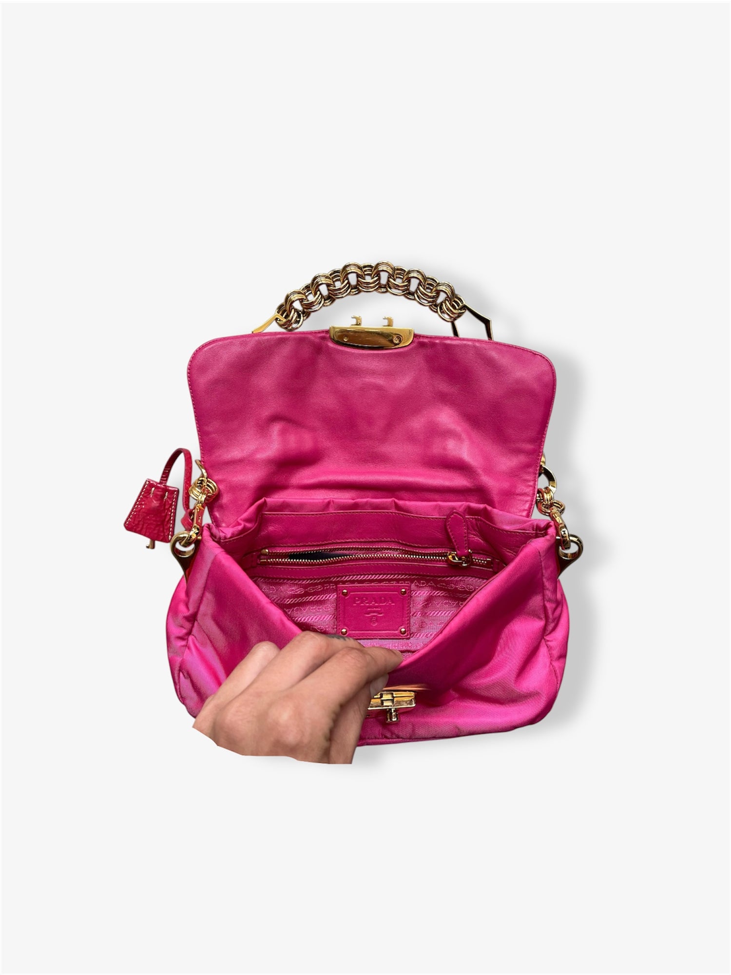 Sac Pitre rose fushia