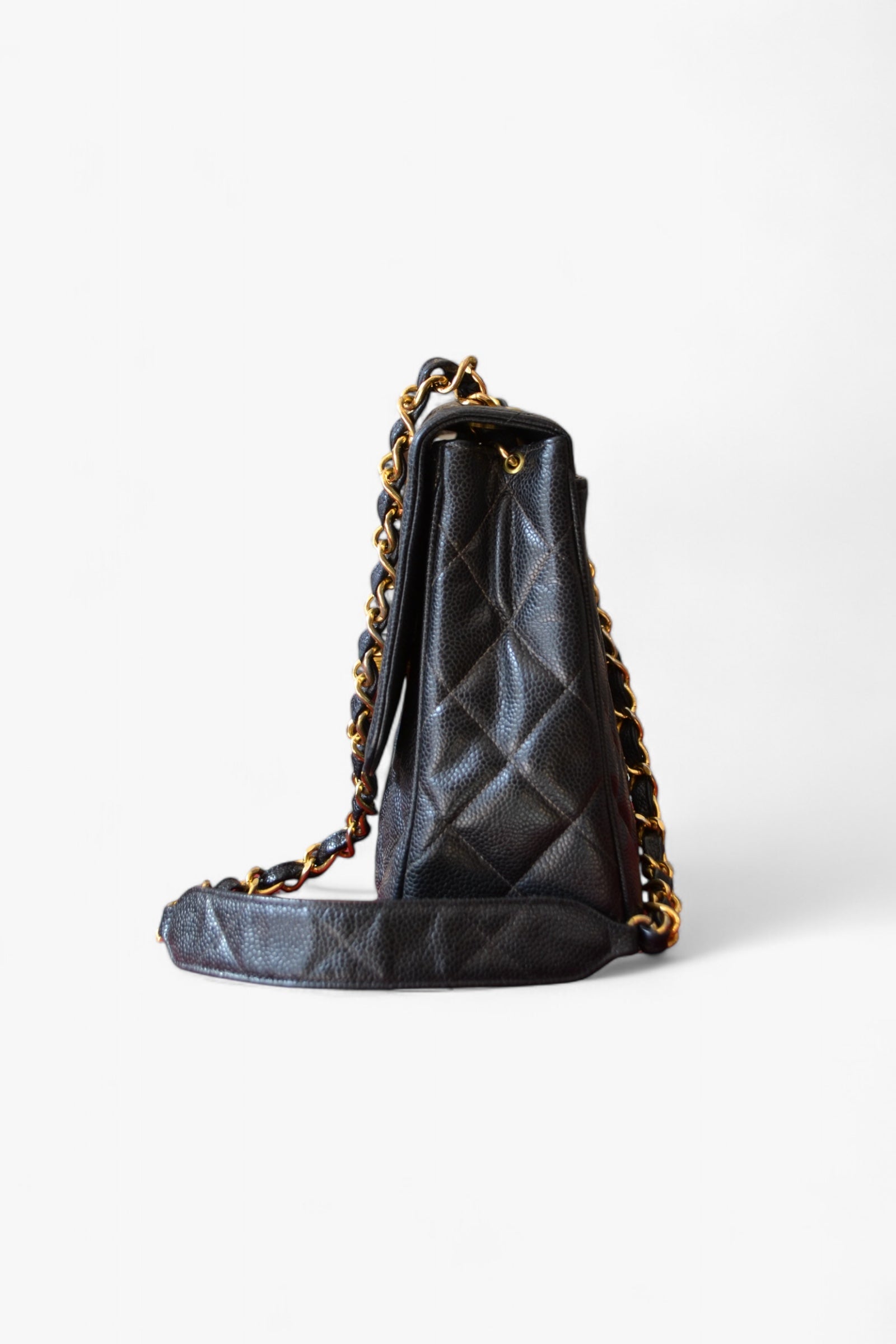 Black Caviar Flap Bag