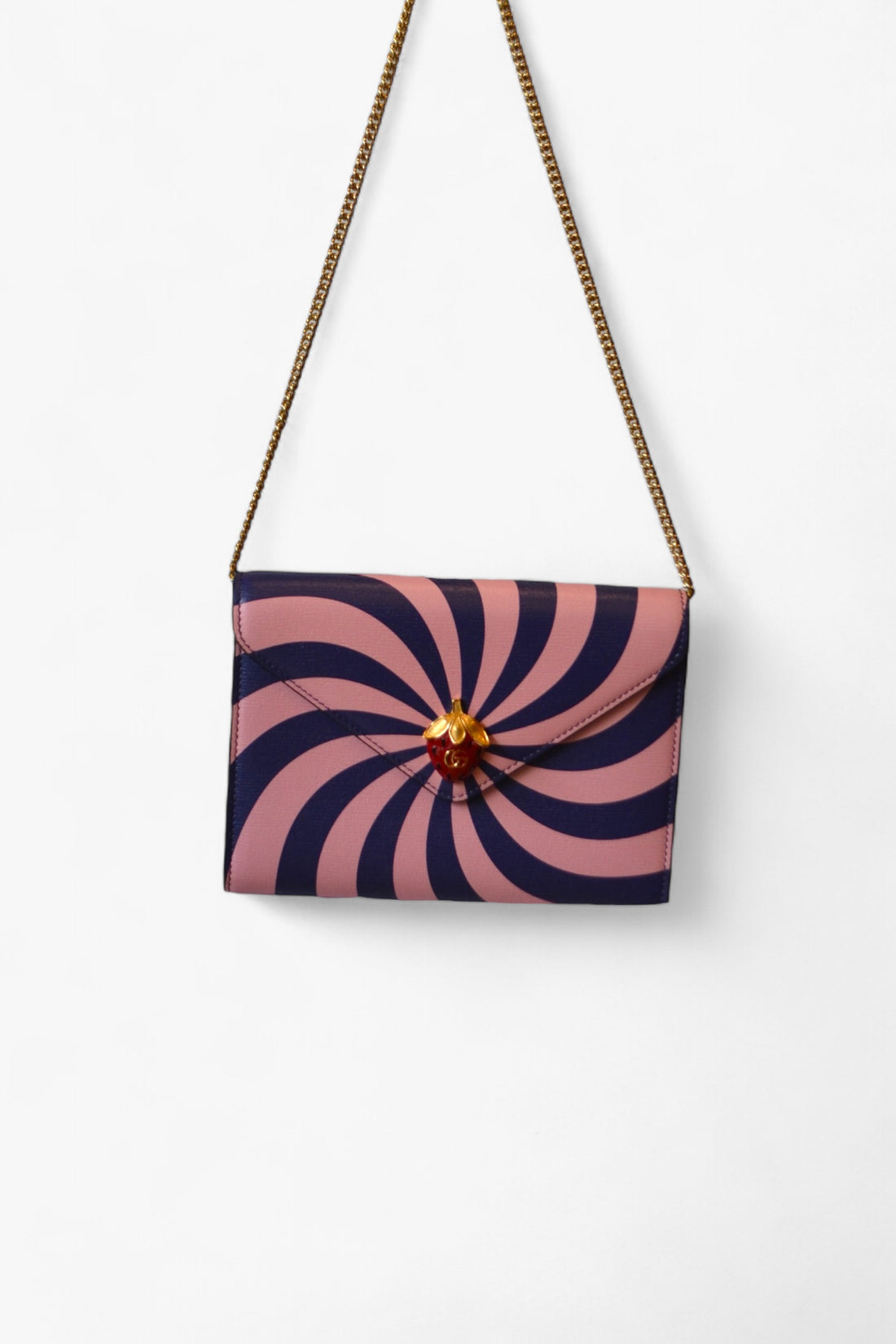 Pochette Swirl-Print Strawberry