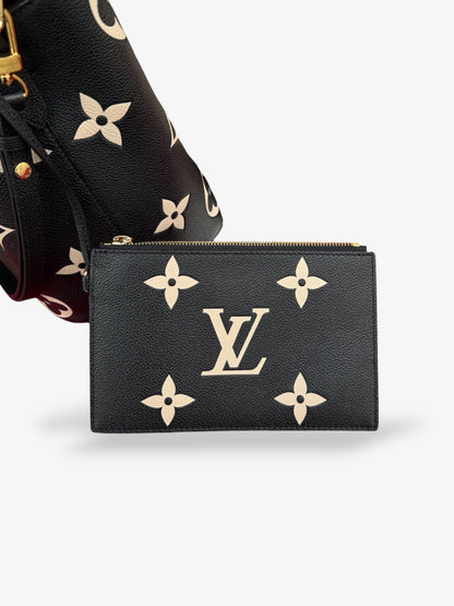 Sac NéoNoé MM en cuir Monogram Empreinte Giant Noir.