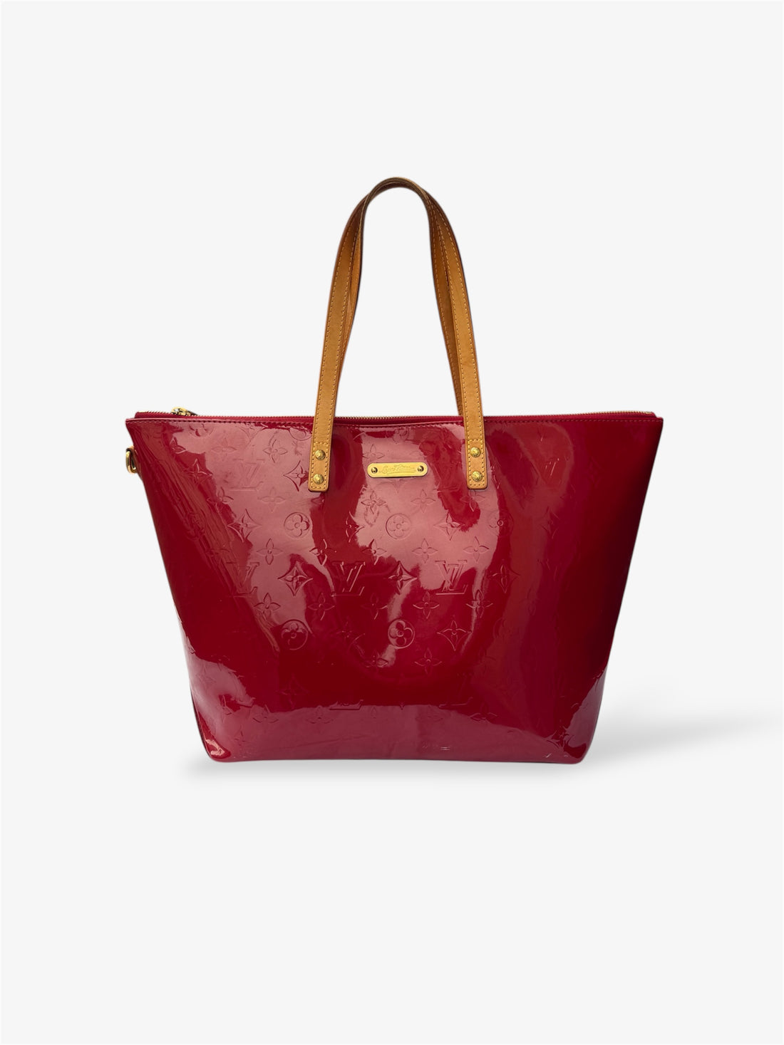 Sac Bellevue Monogram Vernis rouge