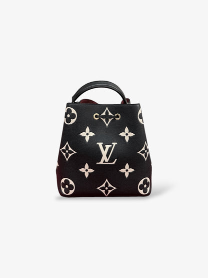 Sac NéoNoé MM en cuir Monogram Empreinte Giant Noir.