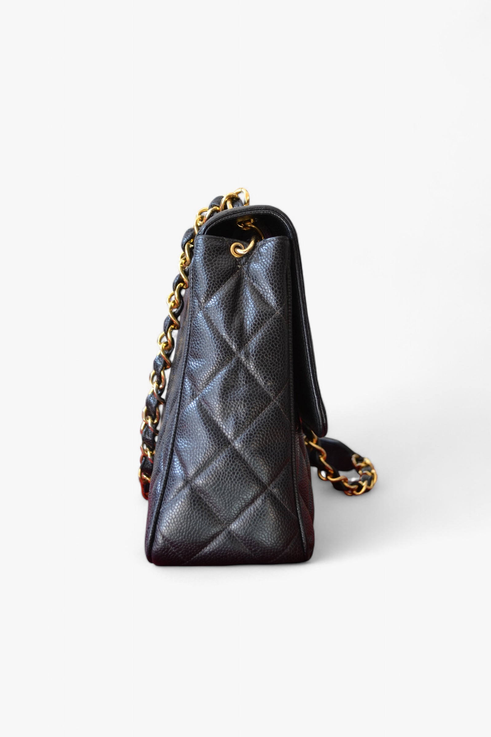 Black Caviar Flap Bag