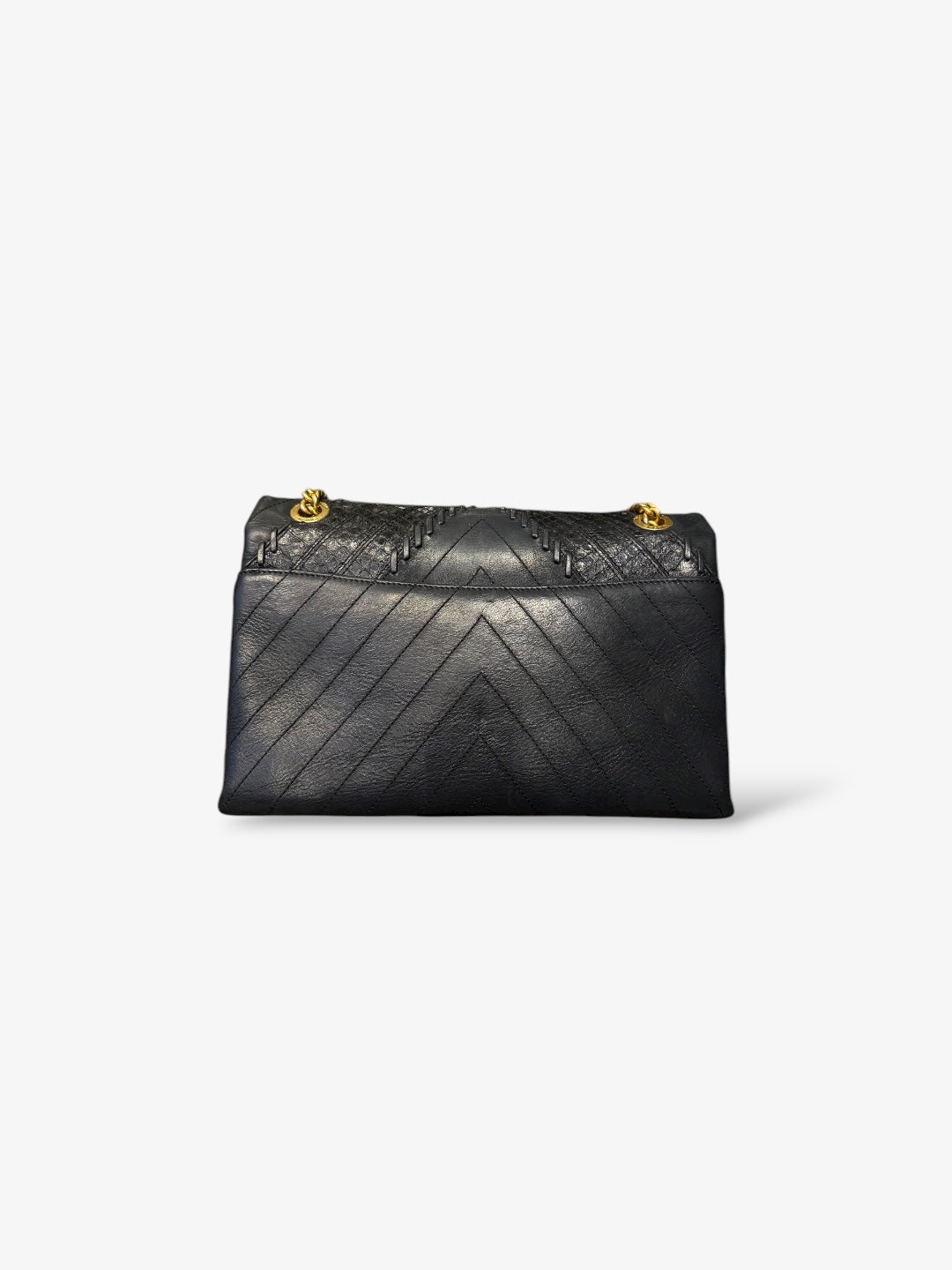 Sac Timeless Flap Chevron &amp; Phyton Patchwork